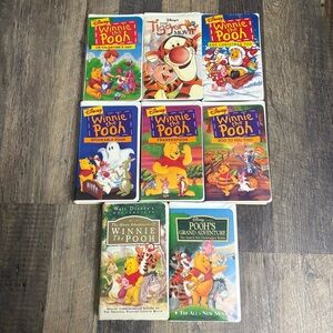 Disney’s VHS Winnie The Pooh plus one tiger lot of 8